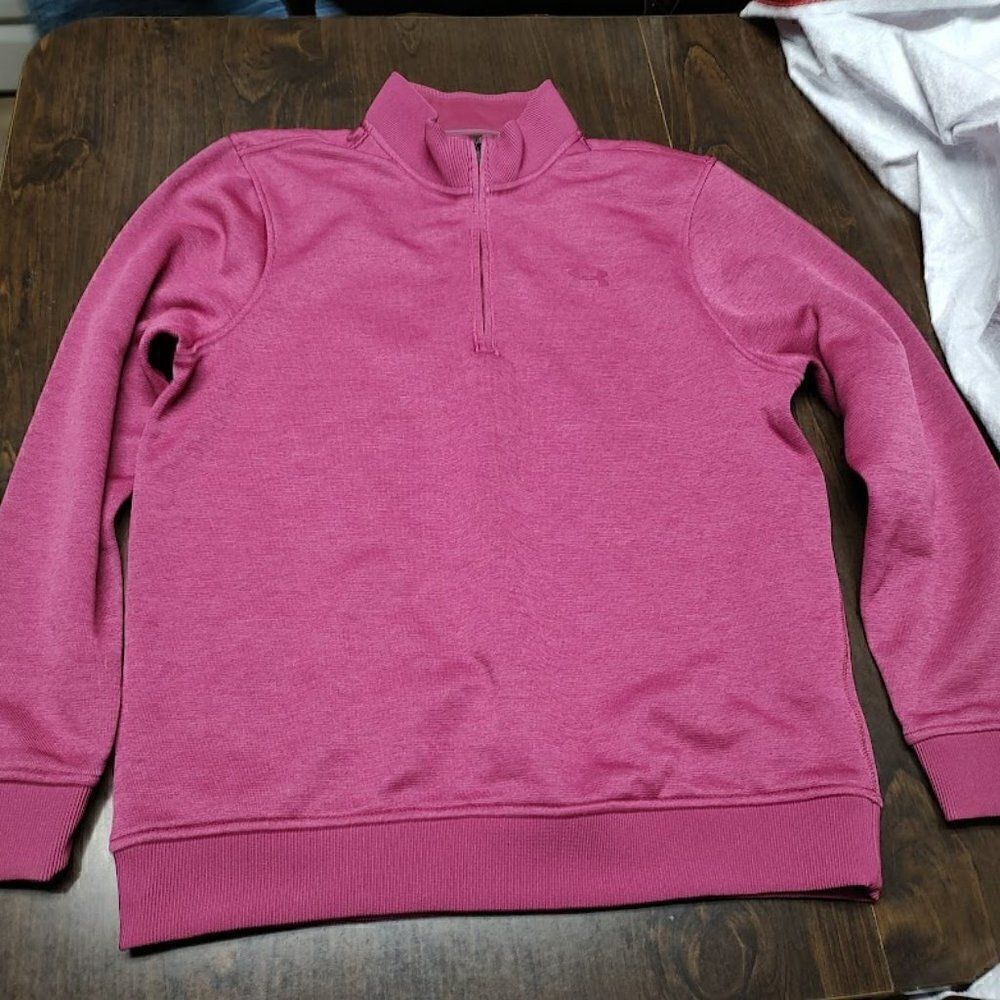 Under Armour Purple Loose Fit 1/4 Zip Sweatshirt Size Women's M